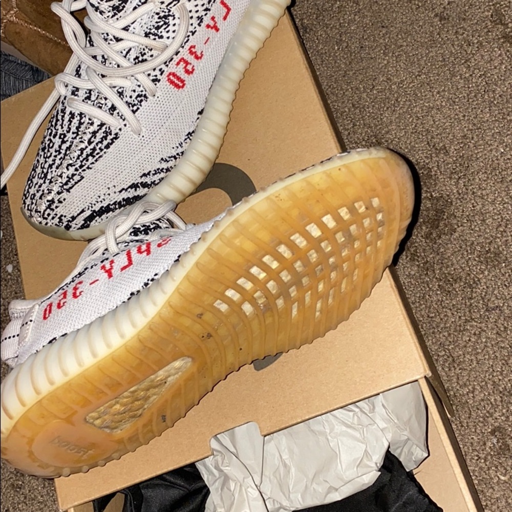 Zebra yeezys 350